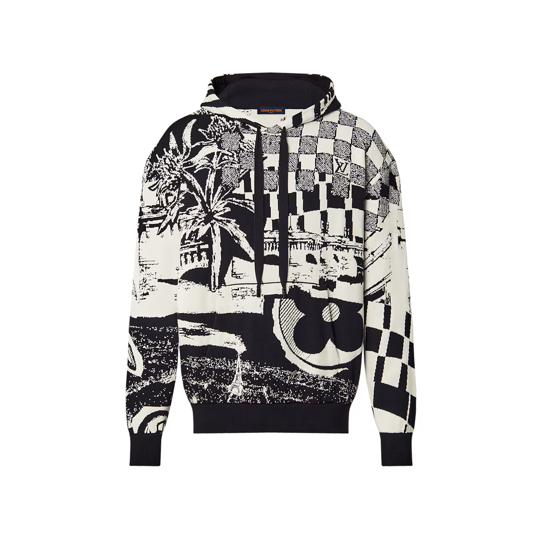 Picture of Parisian Collage Jacquard Hoodie