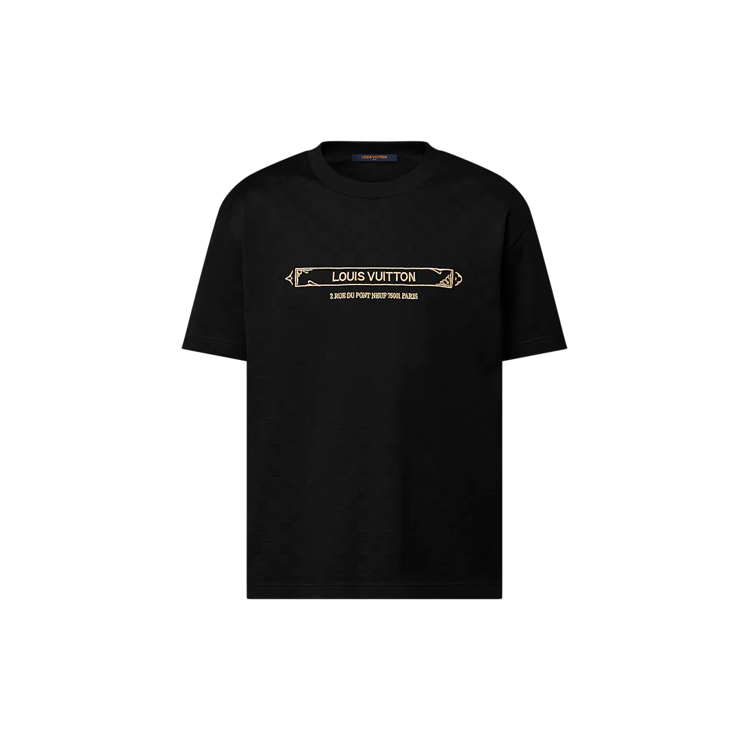 Picture of Embellished Damier Pique T-Shirt